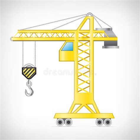 Der Kran Vektor Abbildung Illustration Von Haken Anlieferung