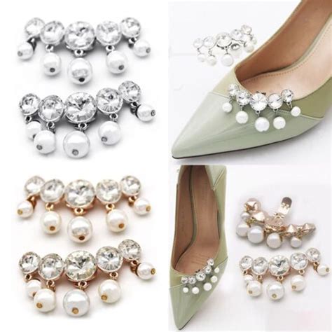 Kristall Strass Perle Schuh Clip Schuh Blumen Dekoration Hochzeit Ebay