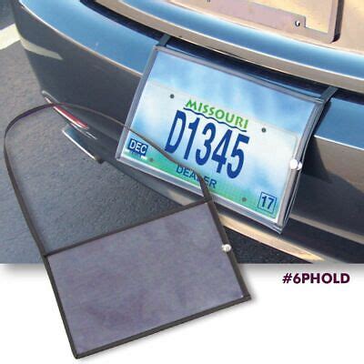 PREMIUM DEMO TAG BAG LICENSE PLATE HOLDER BLACK TEMPORARY CAR TRUCK DEALER LOT | eBay