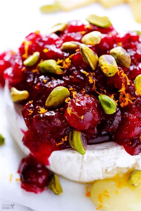 Cranberry Pistachio Baked Brie Gimme Some Oven Recipe Baked Brie Recipes Cranberry Pistachio