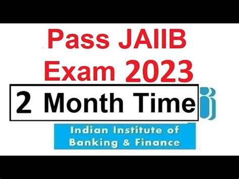 Pass Jaiib Exam In Months Youtube