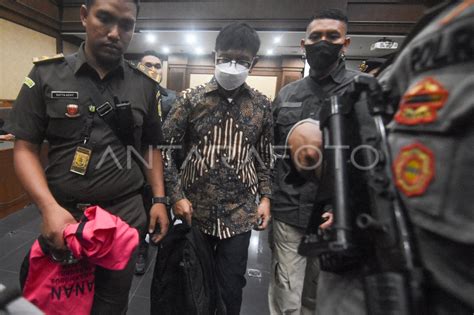 Sidang Eksepsi Johnny G Plate ANTARA Foto