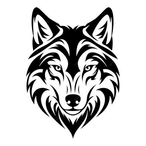minimalist wolf head  drawing wolf  drawing black  white