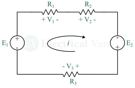 Kirchhoff S Voltage Law Kvl Statement And Examples Electrical Vani