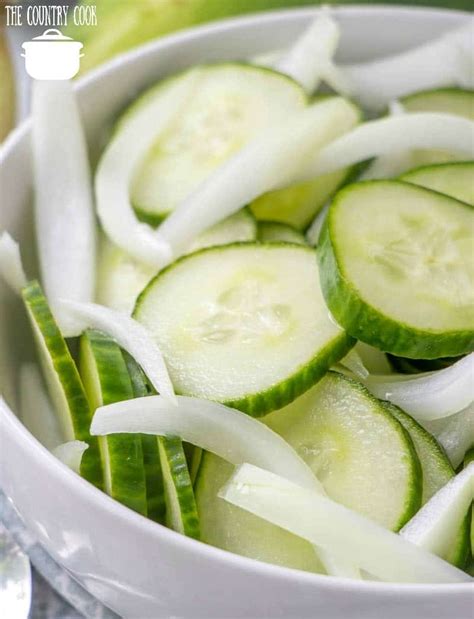 Vinegar Cucumber Salad The Country Cook