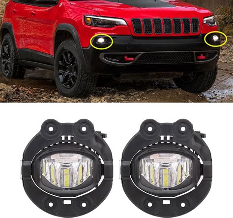 Amazon KaiWell Front Bumper LED Fog Light Fit For Jeep Cherokee