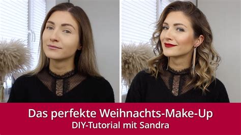 Das Perfekte Weihnachts Make Up Diy Tutorial Mit Sandra Youtube