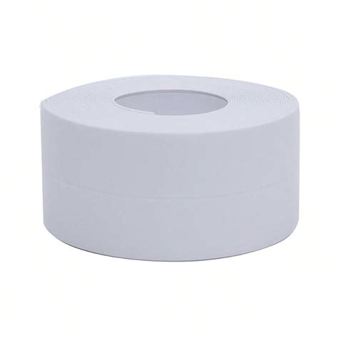 1pc Revamp Your Spaces With Our Roll Waterproof Mildew Proof Toilet Caulk Strip A Self