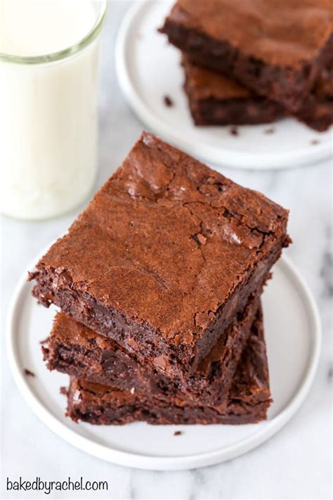 Homemade Fudgy One Bowl Brownies Baked By Rachel Bloglovin’