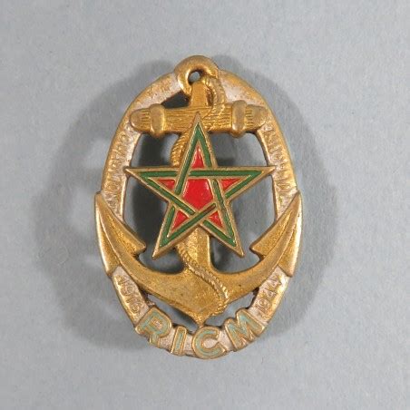 Insigne Militaire Regiment D Infanterie Coloniale Du Maroc Fabrication