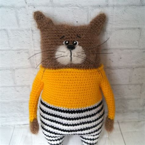 Amigurumi Crochet Cat, Stuffed Cat, Crochet Stuffed Animals, - Inspire ...