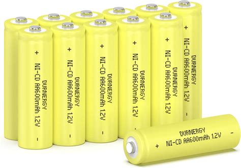 Amazon DURNERGY Rechargeable AA Batteries 12 Pack Double A