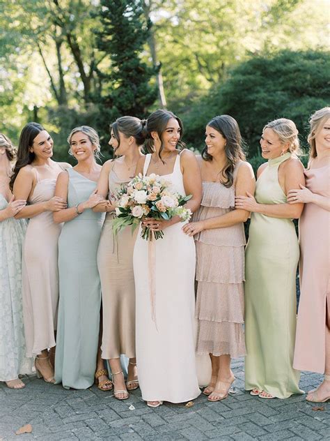 Floral Bridesmaid Dresses Mismatched Pastel Colour Bridesmaid Dresses