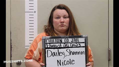 DAILEY SHANNON NICOLE 08 20 2023 Chilton County Mugshots Zone