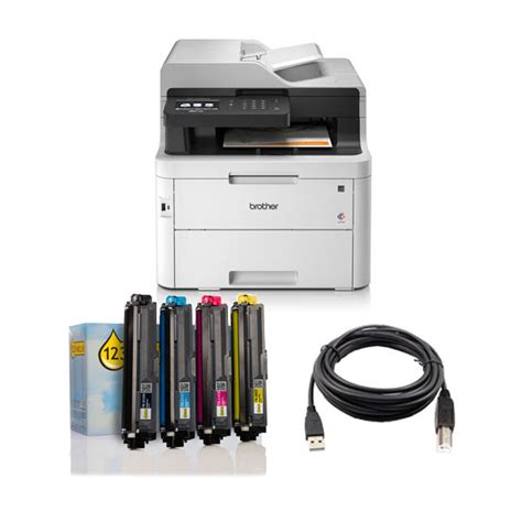 Pack Impresora Brother MFC L3750CDW Toner 123tinta Cable Brother