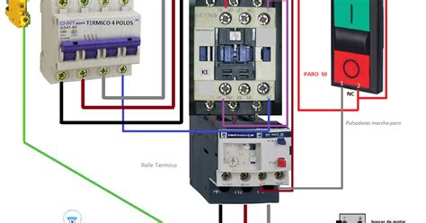 Cómo conectar un contactor a botoneras y relé térmico Tableros