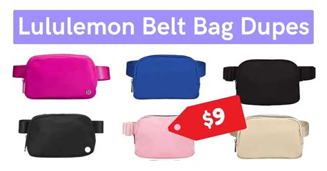 3 BEST Lululemon Belt Bag Dupes (From $9) - Affordabo