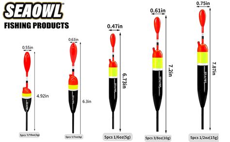 Amazon Seaowl Fishing Slip Bobber Float Kit Balsa Slip Corks And