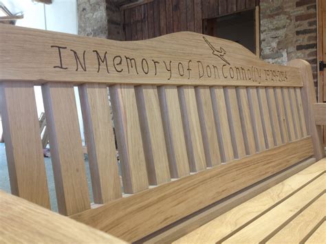 Memorial Benches The Wooden Workshop Bampton Devon