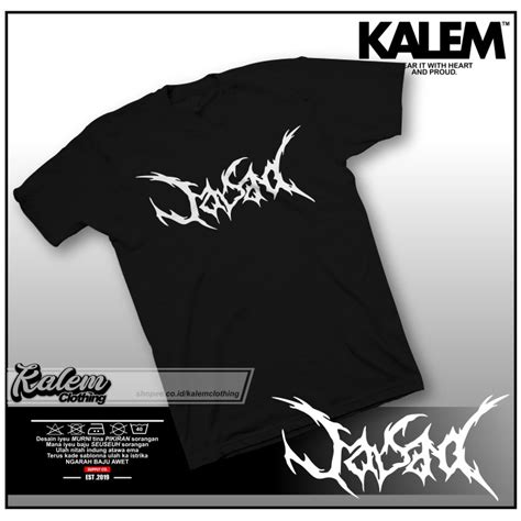 Jual Kaos Baju Band Metal Jasad Kaos Distro Musik Murah Kalem