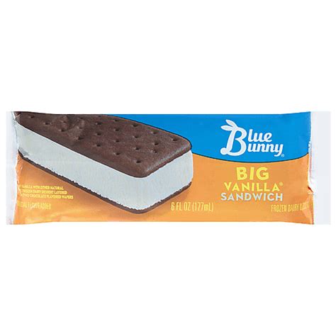 Blue Bunny Big Vanilla Sandwich 6 Fl Oz Shop Hames Corporation