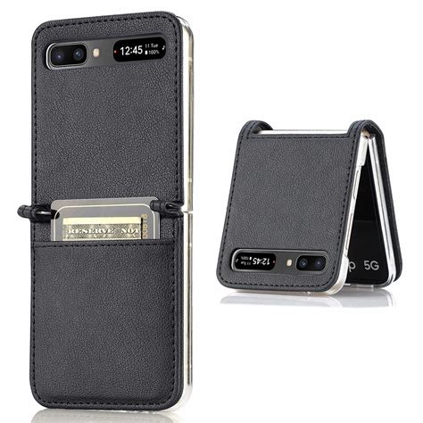 Tecttech Tui Portefeuille Slim Card Wallet Samsung Galaxy Z Flip Noir