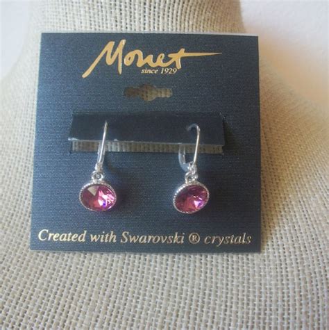 Vintage Monet Swarovski Crystal Gem