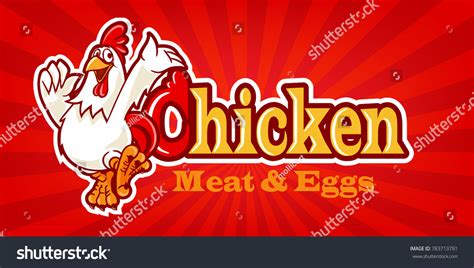 Chicken Banner Illustration Stock Vector (Royalty Free) 783713791 | Shutterstock