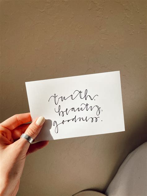 Truth Beauty Goodness Print Gia And Gera