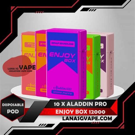 10 X ALADDIN PRO ENJOY BOX 12000 DISPOSABLE Sg Vape