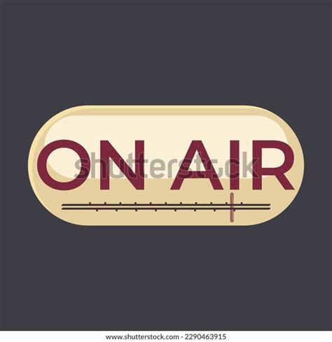 On Air Radio Sign Scale On Stock Vector (Royalty Free) 2290463915 | Shutterstock