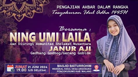 Live Pengajian Ning Umi Laila Di Masjid Baiturrohim Wangkal Kidul