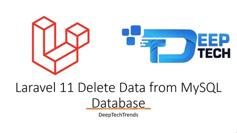 Effortless Data Deletion In Laravel Deleting Records From Mysql Database Youtube