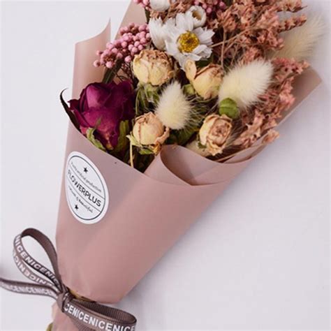 FLOWERPLUS Buket Bunga Kering Natural Dried Flowers Valentine Gift