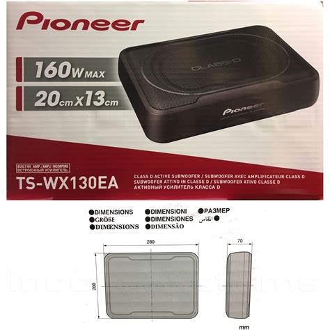 PIONEER TS WX130EA AKTIV SUBWOOFER 160W Kompakt