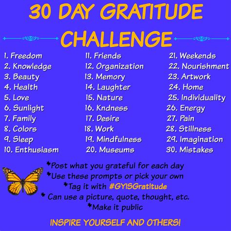 30 DAY GRATITUDE CHALLENGE NOV 2018