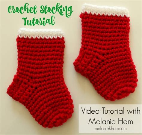 Crochet Christmas Stocking Tutorial with free written instructions