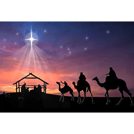 Amazon LFEEY 10x8ft Birth Of Jesus Backdrop Christmas Night