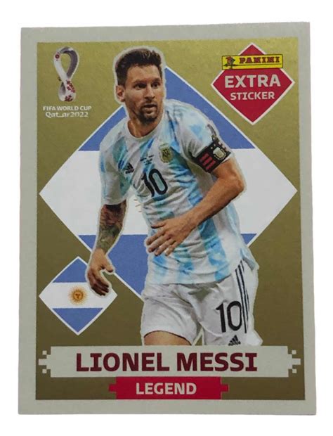 Lionel Messi Figurinha Extra Legend Gold Copa Do Mundo Parcelamento