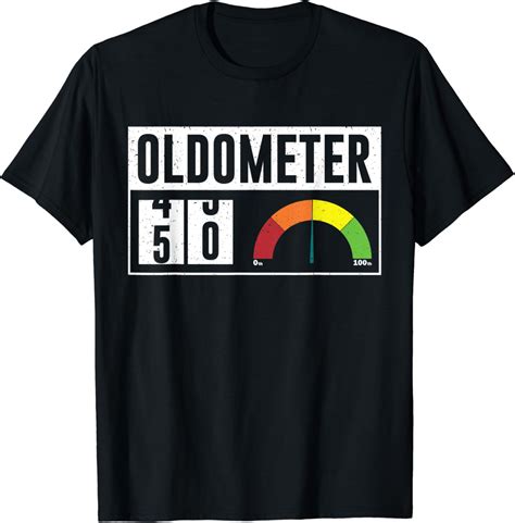 Oldometer 49 50 50th Birthday 50 Years Old Men Women Ts T Shirt