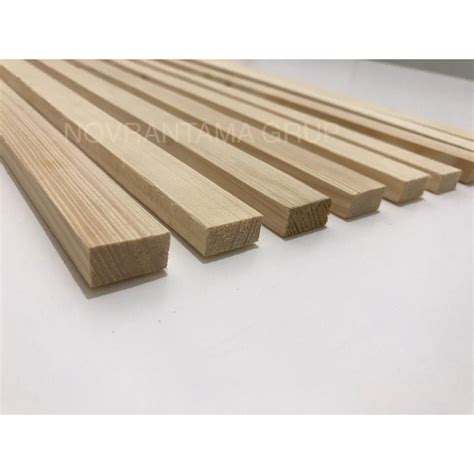 Jual Lis Kayu Pinus Jati Belanda 2x1cm Panjang 180cm Kayu Jati Belanda