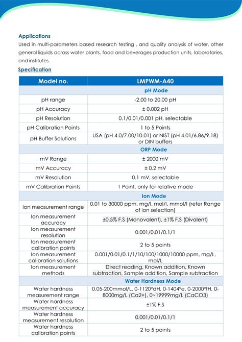 PPT Benchtop Multi Parameter Water Quality Meter PowerPoint