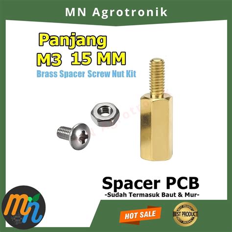 Jual Spacer Spicer Spiser Baut Dudukan Pcb Male Cm Cm Gold