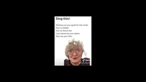 Old Lady Singing Sticking Out Your Gyatt Youtube