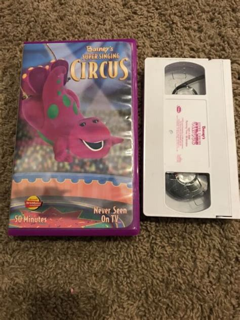 Barney Super Singing Circus Vhs 2000 For Sale Online Ebay