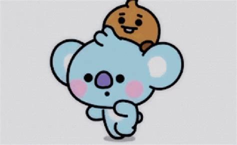 Bt21 Koya Gif Bt21 Koya Celebrate Discover Share Gifs Hello Gif Line ...