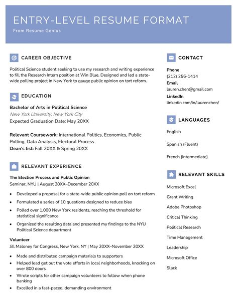resume formats    professional examples