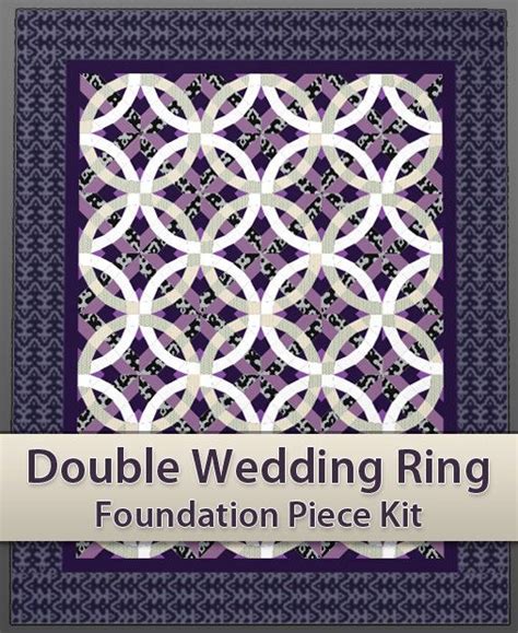 Easy Double Wedding Ring Quilt Piecing Kit Etsy