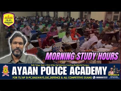 study hours  ayaan police academy   youtube