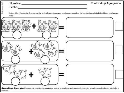 Fichas Con Actividades Para Desarrollar El Pensamiento Matem Tico